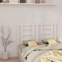 Solid white pine wood bed headboard 141x4x100 cm by vidaXL, Headboards and footboards - Ref: Foro24-818816, Price: 43,74 €, D...