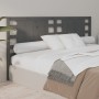 Solid gray pine wood headboard 206x4x100 cm by vidaXL, Headboards and footboards - Ref: Foro24-818792, Price: 47,82 €, Discou...