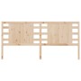 Solid pine wood bed headboard 206x4x100 cm by vidaXL, Headboards and footboards - Ref: Foro24-818790, Price: 58,70 €, Discoun...