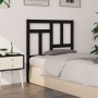 Solid black pine wood bed headboard 95.5x4x100 cm by vidaXL, Headboards and footboards - Ref: Foro24-818954, Price: 23,99 €, ...