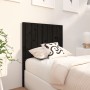 Solid black pine wood bed headboard 80.5x4x100 cm by vidaXL, Headboards and footboards - Ref: Foro24-818849, Price: 37,09 €, ...