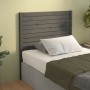 Solid gray pine wood bed headboard 81x4x100 cm by vidaXL, Headboards and footboards - Ref: Foro24-818997, Price: 45,42 €, Dis...