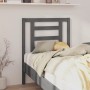 Solid gray pine wood bed headboard 81x4x100 cm by vidaXL, Headboards and footboards - Ref: Foro24-818797, Price: 31,96 €, Dis...