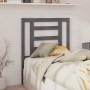 Solid gray pine wood bed headboard 81x4x100 cm by vidaXL, Headboards and footboards - Ref: Foro24-818797, Price: 31,96 €, Dis...