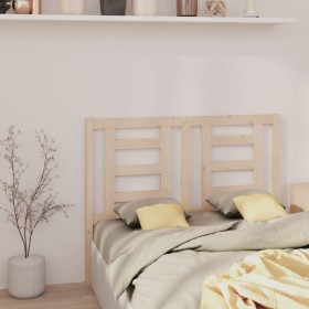 Solid pine wood bed headboard 156x4x100 cm by vidaXL, Headboards and footboards - Ref: Foro24-818825, Price: 51,99 €, Discoun...