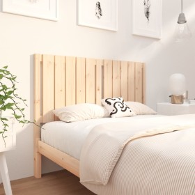 Solid pine wood bed headboard 125.5x4x100 cm by vidaXL, Headboards and footboards - Ref: Foro24-818860, Price: 40,99 €, Disco...