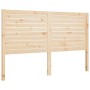 Solid pine wood bed headboard 146x4x100 cm by vidaXL, Headboards and footboards - Ref: Foro24-819020, Price: 82,81 €, Discoun...