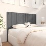 Solid gray pine wood bed headboard 145.5x4x100 cm by vidaXL, Headboards and footboards - Ref: Foro24-818872, Price: 53,76 €, ...