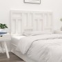 Solid white pine wood bed headboard 185.5x4x100 cm by vidaXL, Headboards and footboards - Ref: Foro24-818986, Price: 47,08 €,...