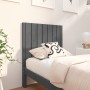 Solid gray pine wood bed headboard 80.5x4x100 cm by vidaXL, Headboards and footboards - Ref: Foro24-818847, Price: 41,16 €, D...