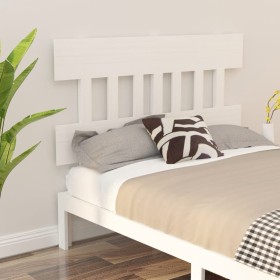 Solid white pine wood bed headboard 153.5x3x81 cm by vidaXL, Headboards and footboards - Ref: Foro24-819126, Price: 42,99 €, ...