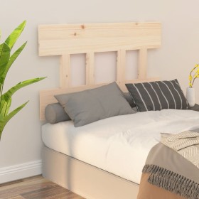 Solid pine wood bed headboard 103.5x3x81 cm by vidaXL, Headboards and footboards - Ref: Foro24-819105, Price: 28,99 €, Discou...