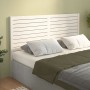 Solid white pine wood bed headboard 126x4x100 cm by vidaXL, Headboards and footboards - Ref: Foro24-819011, Price: 65,75 €, D...