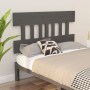 Solid gray pine wood bed headboard 143.5x3x81 cm by vidaXL, Headboards and footboards - Ref: Foro24-819122, Price: 34,47 €, D...