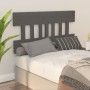 Solid gray pine wood bed headboard 143.5x3x81 cm by vidaXL, Headboards and footboards - Ref: Foro24-819122, Price: 34,47 €, D...