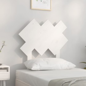 Solid white pine wood bed headboard 72.5x3x81 cm by vidaXL, Headboards and footboards - Ref: Foro24-819196, Price: 25,99 €, D...