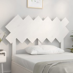 Solid white pine wood bed headboard 122.5x3x80.5 cm by vidaXL, Headboards and footboards - Ref: Foro24-819211, Price: 40,31 €...