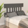 Solid gray pine wood bed headboard 163.5x3x81 cm by vidaXL, Headboards and footboards - Ref: Foro24-819132, Price: 36,99 €, D...