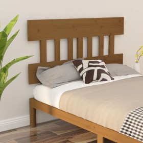 Honey brown solid pine wood bed headboard 138.5x3x81cm by vidaXL, Headboards and footboards - Ref: Foro24-819118, Price: 44,9...