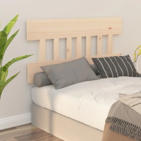 Solid pine wood bed headboard 123.5x3x81 cm by vidaXL, Headboards and footboards - Ref: Foro24-819110, Price: 35,99 €, Discou...