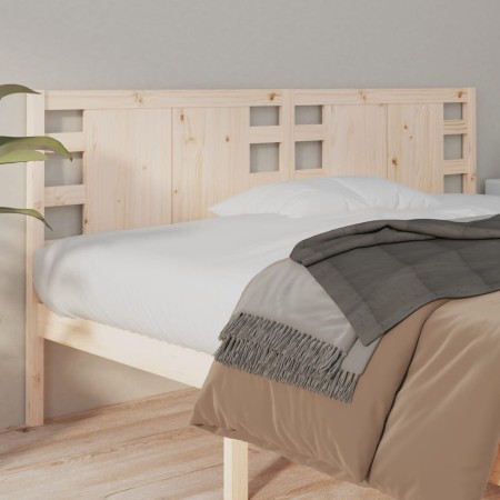 Solid pine wood bed headboard 126x4x100 cm by vidaXL, Headboards and footboards - Ref: Foro24-818760, Price: 39,16 €, Discoun...