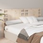 Solid pine wood bed headboard 126x4x100 cm by vidaXL, Headboards and footboards - Ref: Foro24-818760, Price: 39,16 €, Discoun...