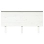 Solid white pine wood bed headboard 154x6x82.5 cm by vidaXL, Headboards and footboards - Ref: Foro24-819176, Price: 71,00 €, ...