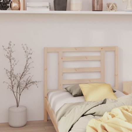 Solid pine wood bed headboard 96x4x100 cm by vidaXL, Headboards and footboards - Ref: Foro24-818800, Price: 21,44 €, Discount: %