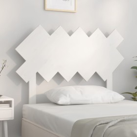 Solid white pine wood bed headboard 104x3x80.5 cm by vidaXL, Headboards and footboards - Ref: Foro24-819206, Price: 23,66 €, ...