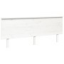 Solid white pine wood bed headboard 204x6x82.5 cm by vidaXL, Headboards and footboards - Ref: Foro24-819191, Price: 62,39 €, ...