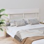 Solid white pine wood bed headboard 154x3x81 cm by vidaXL, Headboards and footboards - Ref: Foro24-819076, Price: 39,99 €, Di...