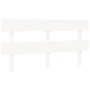 Solid white pine wood bed headboard 154x3x81 cm by vidaXL, Headboards and footboards - Ref: Foro24-819076, Price: 39,99 €, Di...