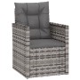 Garden furniture with cushions 3 pieces gray synthetic rattan by vidaXL, Garden sets - Ref: Foro24-319193, Price: 138,28 €, D...