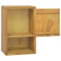 Solid teak wood wall bathroom cabinet 45x30x70 cm by vidaXL, Lockers and storage cabinets - Ref: Foro24-338245, Price: 96,05 ...