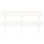 Solid white pine wood bed headboard 164x3x81 cm by vidaXL, Headboards and footboards - Ref: Foro24-819081, Price: 35,44 €, Di...