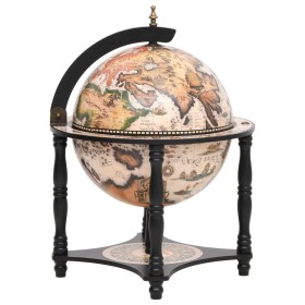 Globe wine rack solid wood black eucalyptus by vidaXL, Wine and liquor cabinets - Ref: Foro24-343474, Price: 112,99 €, Discou...