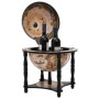 Botellero globo terráqueo madera maciza eucalipto negro de vidaXL, Armarios para vino y licores - Ref: Foro24-343474, Precio:...