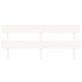 Solid white pine wood bed headboard 204x3x81 cm by vidaXL, Headboards and footboards - Ref: Foro24-819091, Price: 34,79 €, Di...