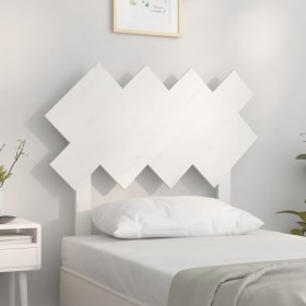 Solid white pine wood bed headboard 92x3x81 cm by vidaXL, Headboards and footboards - Ref: Foro24-819201, Price: 22,02 €, Dis...