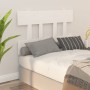 Solid white pine wood bed headboard 78.5x3x81 cm by vidaXL, Headboards and footboards - Ref: Foro24-819096, Price: 33,72 €, D...