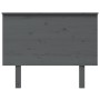 Solid gray pine wood bed headboard 104x6x82.5 cm by vidaXL, Headboards and footboards - Ref: Foro24-819157, Price: 50,99 €, D...