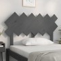 Solid gray pine wood bed headboard 122.5x3x80.5 cm by vidaXL, Headboards and footboards - Ref: Foro24-819212, Price: 29,99 €,...