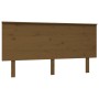 Cabecero de cama madera maciza de pino marrón miel 154x6x82,5cm de vidaXL, Cabeceros y pies de cama - Ref: Foro24-819178, Pre...