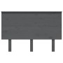 Solid gray pine wood bed headboard 124x6x82.5 cm by vidaXL, Headboards and footboards - Ref: Foro24-819162, Price: 38,51 €, D...