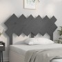 Solid gray pine wood bed headboard 132x3x81 cm by vidaXL, Headboards and footboards - Ref: Foro24-819217, Price: 44,52 €, Dis...