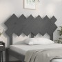 Solid gray pine wood bed headboard 132x3x81 cm by vidaXL, Headboards and footboards - Ref: Foro24-819217, Price: 44,52 €, Dis...