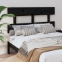 Solid black pine wood bed headboard 138x3x81 cm by vidaXL, Headboards and footboards - Ref: Foro24-819069, Price: 39,12 €, Di...