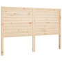 Solid pine wood bed headboard 166x4x100 cm by vidaXL, Headboards and footboards - Ref: Foro24-819030, Price: 84,46 €, Discoun...