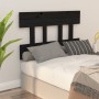 Solid black pine wood bed headboard 103.5x3x81 cm by vidaXL, Headboards and footboards - Ref: Foro24-819109, Price: 25,99 €, ...