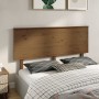 Cabecero de cama madera maciza de pino marrón miel 164x6x82,5cm de vidaXL, Cabeceros y pies de cama - Ref: Foro24-819183, Pre...